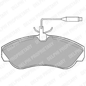 Тормозные колодки DELPHI LP878
