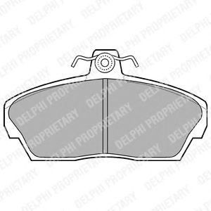 Тормозные колодки DELPHI LP911