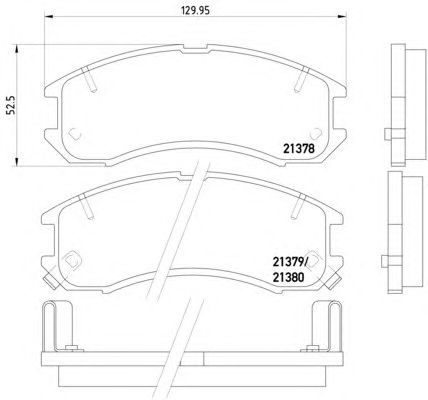 Тормозные колодки HELLA 8DB 355 005-821