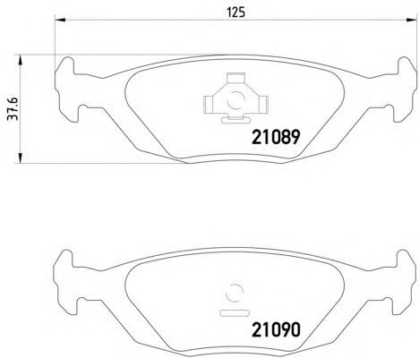 Тормозные колодки HELLA 8DB 355 007-521