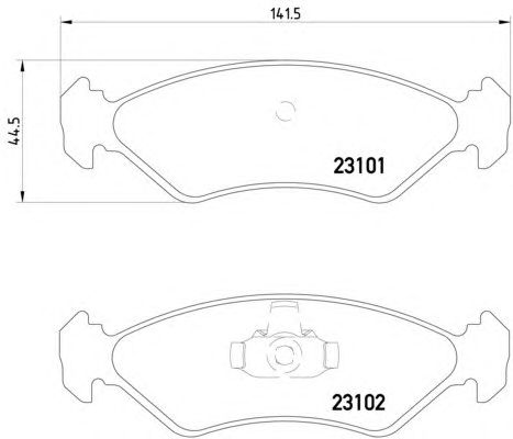 Тормозные колодки HELLA 8DB 355 008-051