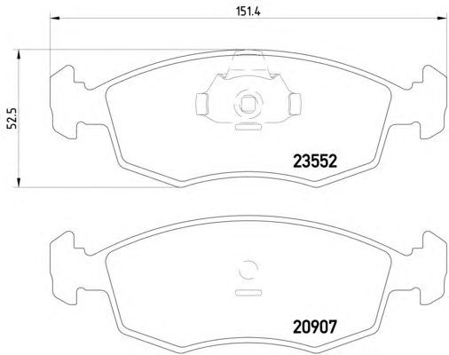 Тормозные колодки HELLA 8DB 355 009-131