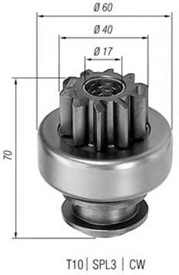 Бендикс стартера MAGNETI MARELLI 940113020012