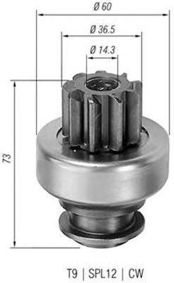 Бендикс стартера MAGNETI MARELLI 940113020129
