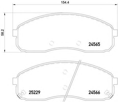 Тормозные колодки HELLA 8DB 355 019-581