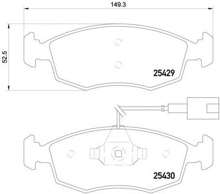 Тормозные колодки HELLA 8DB 355 019-651