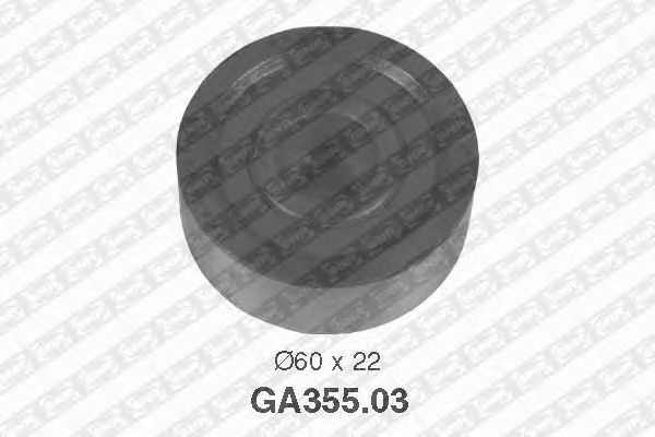 Направляющий / паразитный ролик  поликлинового ремня SNR GA355.03