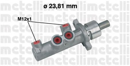 Главный тормозной цилиндр METELLI 05-0366