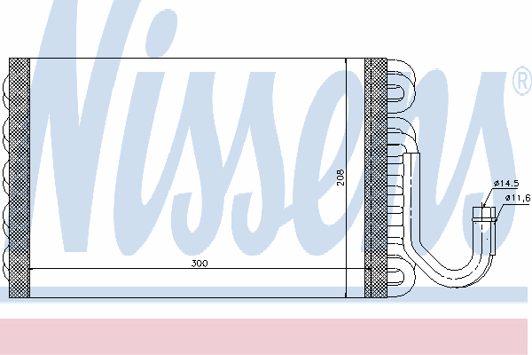 Испаритель кондиционера NISSENS 92260