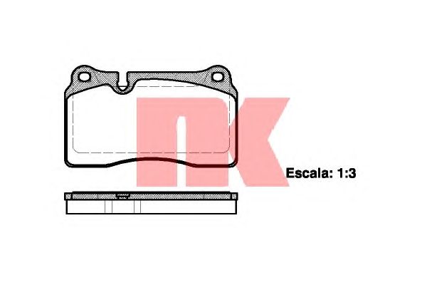 Тормозные колодки NK 224788