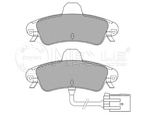 Тормозные колодки MEYLE 025 234 1015/B