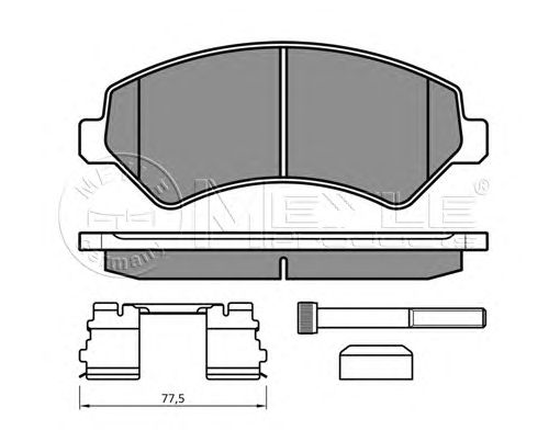 Тормозные колодки MEYLE 025 244 6619/W1