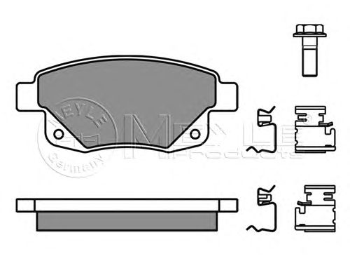 Тормозные колодки MEYLE 025 244 8617/W