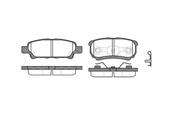 Тормозные колодки REMSA 1051.02