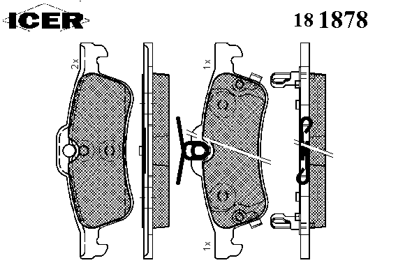Тормозные колодки ICER 181878