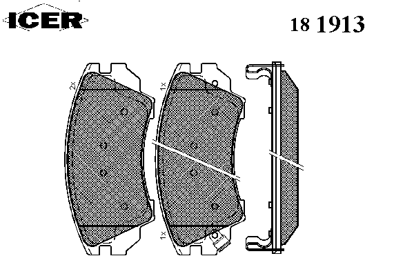 Тормозные колодки ICER 181913