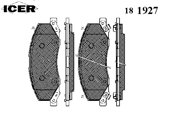 Тормозные колодки ICER 181927
