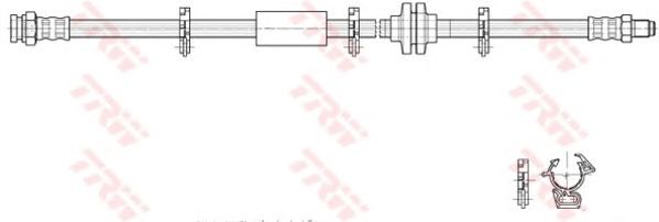 Тормозной шланг TRW PHB362