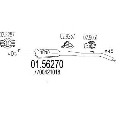 Резонатор MTS 01.56270