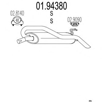 Глушитель MTS 01.94380
