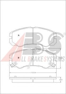 Тормозные колодки A.B.S. 36793