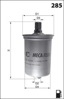Паливний фільтр MECAFILTER ELE3570