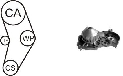 Помпа + комплект ГРМ AIRTEX WPK-136601