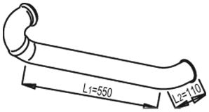 Труба выхлопного газа DINEX 81625