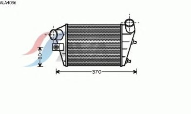Интеркулер AVA QUALITY COOLING ALA4086
