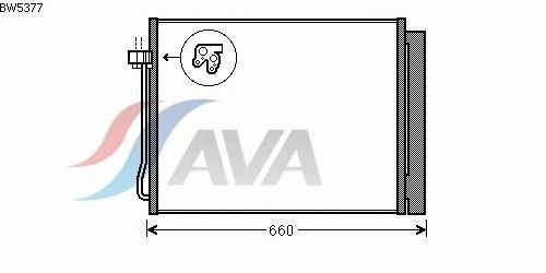 Радиатор кондиционера AVA QUALITY COOLING BW5377