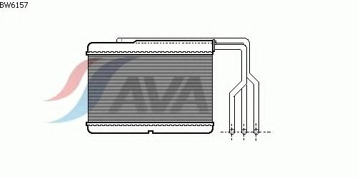 Радиатор отопителя AVA QUALITY COOLING BW6157
