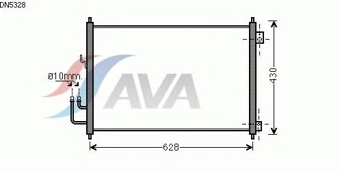 Радиатор кондиционера AVA QUALITY COOLING DN5328