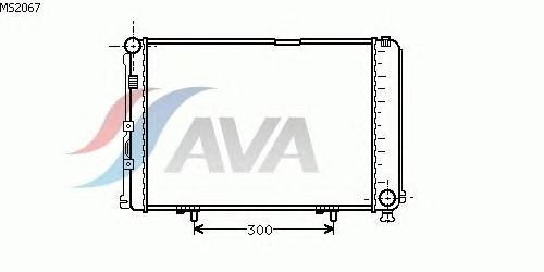 Радиатор, охлаждение двигателя AVA QUALITY COOLING MS2067