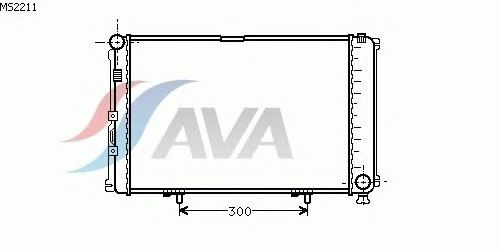 Радиатор, охлаждение двигателя AVA QUALITY COOLING MS2211