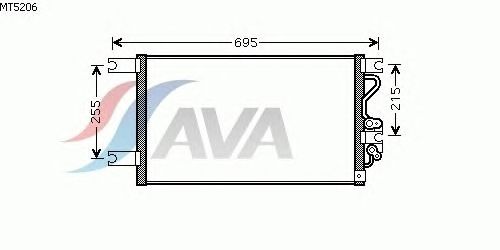 Радиатор кондиционера AVA QUALITY COOLING MT5206