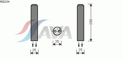 Осушитель кондиционера AVA QUALITY COOLING MZD234