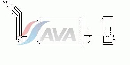 Радиатор отопителя AVA QUALITY COOLING PEA6088