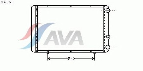 Радиатор, охлаждение двигателя AVA QUALITY COOLING RTA2155