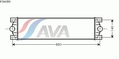 Интеркулер AVA QUALITY COOLING RTA4359