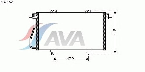 Радиатор кондиционера AVA QUALITY COOLING RTA5352