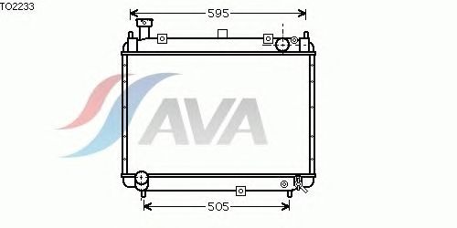 Радиатор, охлаждение двигателя AVA QUALITY COOLING TO2233