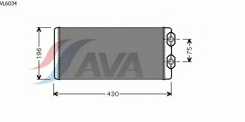 Радиатор отопителя AVA QUALITY COOLING VL6034