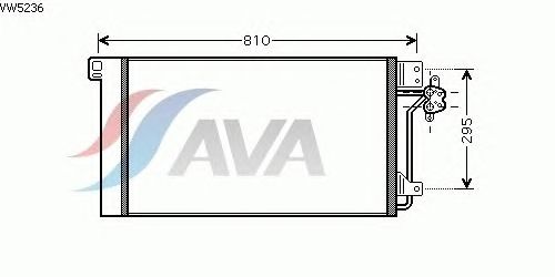Радиатор кондиционера AVA QUALITY COOLING VW5236