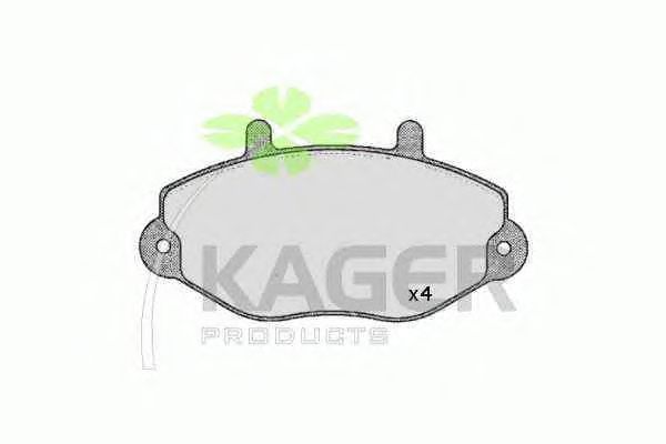Тормозные колодки KAGER 35-0304