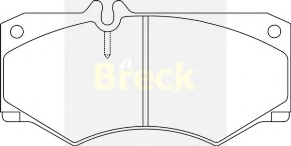 Тормозные колодки BRECK 20784 00 703 10