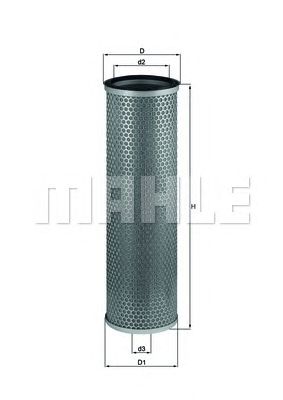 Воздушный фильтр MAHLE ORIGINAL LX 732