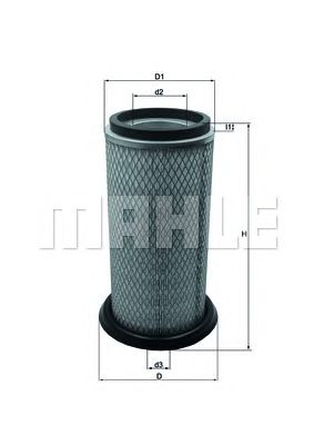 Воздушный фильтр MAHLE ORIGINAL LX 822