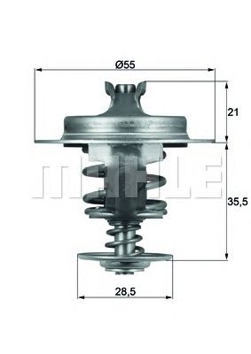 Термостат MAHLE ORIGINAL TX 67 83D