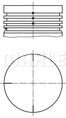 Поршень MAHLE ORIGINAL 022 04 01