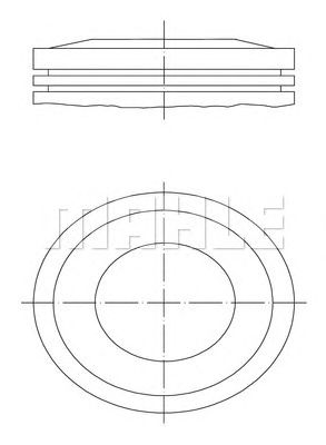 Поршень MAHLE ORIGINAL 012 10 03